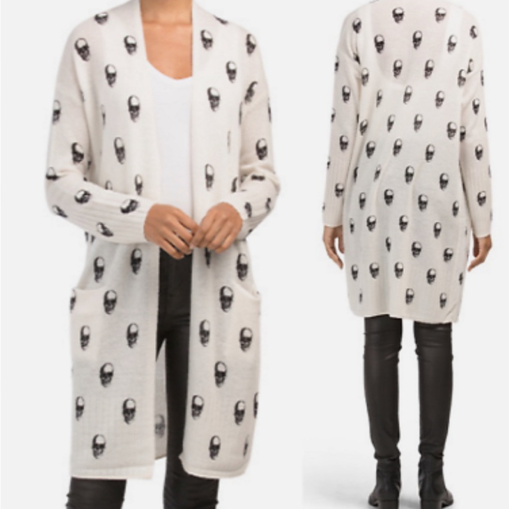 🎉HOST PICK!🎉 Skull Cashmere Hallie Skull Cardigan (size small)